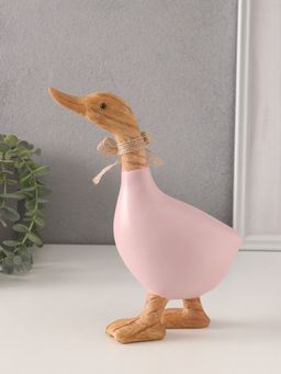 Фигурка полистоун «Утка с ромашками и тюльпанами», 17×7.5×21.5 см