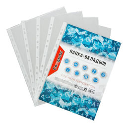 Файл-вкладыш А4, 35 мкм, Calligrata, глянцевый, вертикальный, 100 штук  фото 2