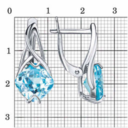 СЕРЬГИ 34815102ПлАк - Красная пресня фото 2