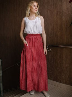 юбка лен 60%, хлопок 40% - Волтри фото 2