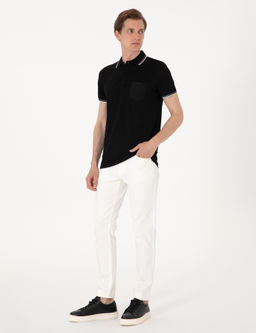 Siyah Ultralight Kuma_ Slim Fit Polo Yaka Ti__rt