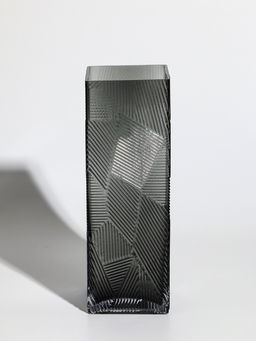 Ваза «Джойс», 30×10 см, стекло, серая