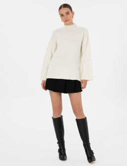 Ekru Comfort Fit Yar_m Bal_k__ Kazak - Pierre cardin фото 4