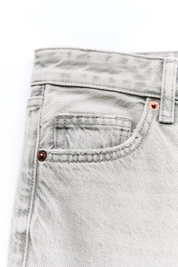 TRF WIDE-LEG MID-RISE FULL LENGTH JEANS - Zara фото 26