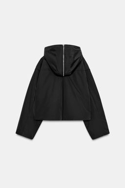 WATER-REPELLENT WINDPROOF QUILTED JACKET WITH FAUX FUR HOOD - Zara фото 11