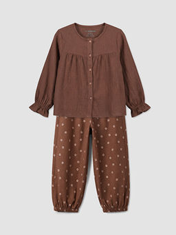 K?z ?ocuk Bluz Ve Jogger Pantolon 2li