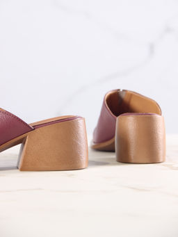 Сабо 5132.23663br.Гнилая вишня+коричневый