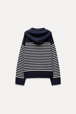 STRIPED KNIT HOODIE - Zara фото 5