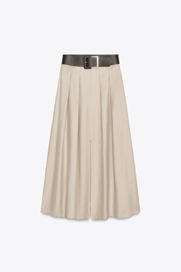 BELTED MIDI SKIRT - Zara фото 7