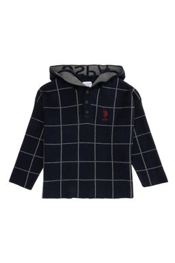 U. S. Polo Assn Темно-синий свитер с капюшоном для мальчика - U.s. polo assn фото 4