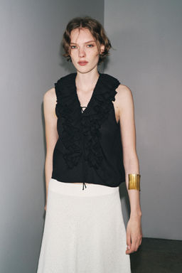 ZW COLLECTION RUFFLED TOP - Zara фото 2
