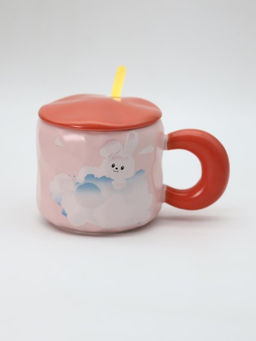Кружка Hare in the clouds, orange (450 ml)