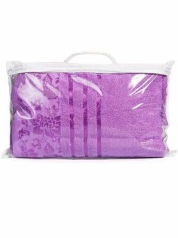 Набор махровых полотенец Дуэт-сиреневый 2 шт ( 50*90 см,70*140 см) хлопок 100% - Лен поволжья фото 5