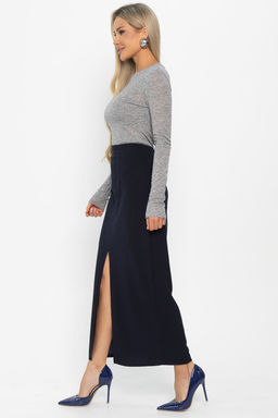 Юбка Асмира (темно-синяя) Ю14884-4М - Lt collection фото 7