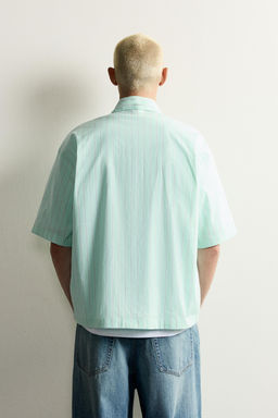 CAMISA BOXY FIT GR?FICOS ESTAMPADOS / Verde - Zara фото 3