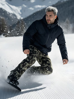 Горнолыжный костюм мужской зимний темно-синего цвета 02412TS - Mtforce фото 3