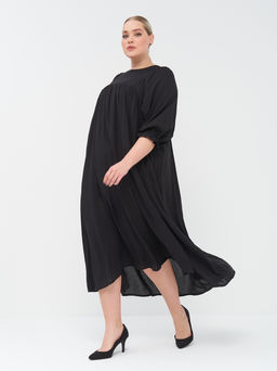 Платье со сборкой PP20904BLK00