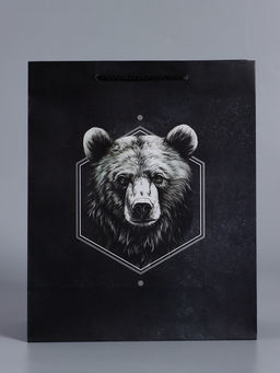 Пакет подарочный ламинированный «Мужской выбор», чёрный, 26×12×32 см