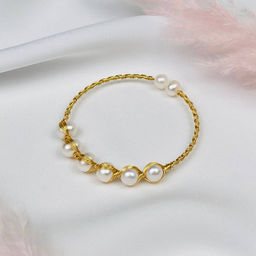 Браслет регулируемый с речным Жемчугом - Радуга самоцветов фото 2