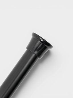 Карниз для ванной комнаты "Контур" 110-200 см, цвет черный