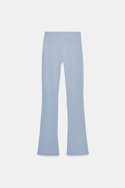 WASHED-EFFECT FLARE TROUSERS - Zara фото 11