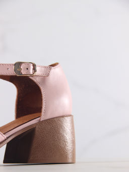 Босоножки 5032.23663be.Розовый +коричневый
