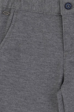 Брюки для мальчика U.S. Polo Assn из плотной ткани светло-серые  фото 10