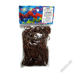 Резиночки для плетения браслетов Rainbow Loom, какао