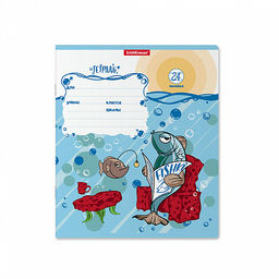 Цена за 10 шт. Тетрадь школьная ученическая ErichKrause Fish Story, 24 листа, линейка (в плёнке по 10 шт.)_MIX-PACK фото 7