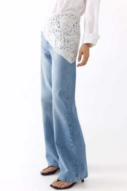 Vaquero con fular Straight High Waist - H&m фото 9