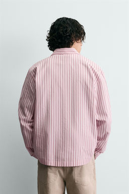 CAMISA RELAXED FIT CUADROS TEXTO / Rosa - Zara фото 3