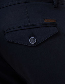 Lacivert Slim Fit Chino Pantolon