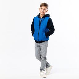 RODOS Куртка детская мембрана демисезон М-222 (Детская/М) Тёмно-голубой/Синий