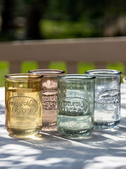 Стакан 400мл голубой cтекло - Denastia фото 4