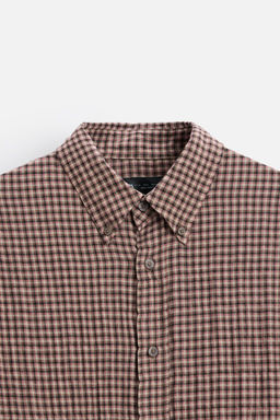 TEXTURED CHECK SHIRT - Zara фото 9