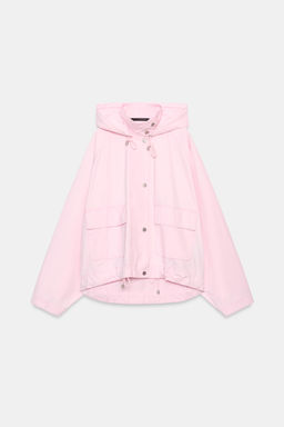 CHAQUETA CAPUCHA BAJO AJUSTABLE / Rosa - Zara фото 5