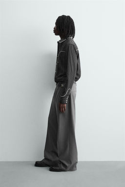 WESTERN SHIRT WITH PIPING - Zara фото 4