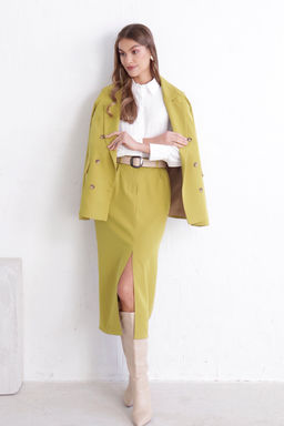 12098 Костюм брючный в цвете шартрез - Martichelli фото 17