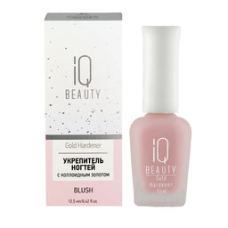 IQ Beauty Укрепитель для ногтей с коллоидным золотом / Gold Hardener Blush, 12,5 мл  фото 6