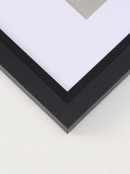 Фоторамка для фото 21×30 см, с паспарту (15×20 см), Anna, МДФ, чёрный (пластиковый экран)