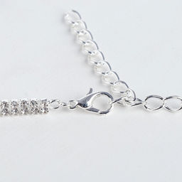 Набор 2 предмета: серьги, колье «Лёд» косичка, 80 см, цвет белый в серебре, 80 см