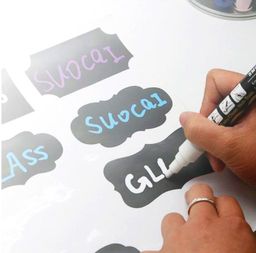 Наклейки для кухни грифельные Ассорти Меловые 8шт. (0970) Лист 10х15 см - Мой органайзер фото 11