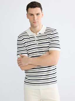 ?izgili Erkek Polo Yaka Triko Kazak