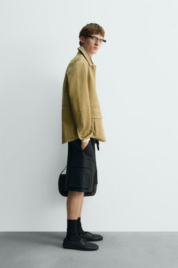 LIMITED EDITION SUEDE JACKET WITH POCKETS - Zara фото 4