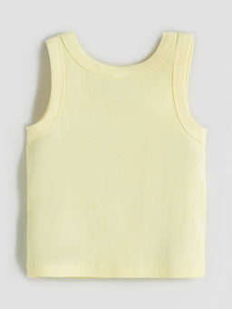 Bisiklet Yaka K?z ?ocuk Crop Atlet