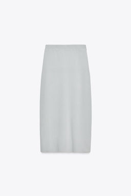 PLAIN KNIT MIDI SKIRT - Zara фото 9