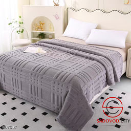 Плед на кровать мягкий