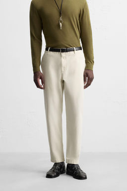 TWILL CHINO TROUSERS - Zara фото 20