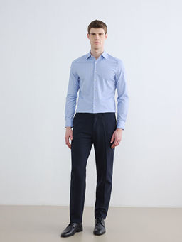 Рубашка мужская slim fit в полоску