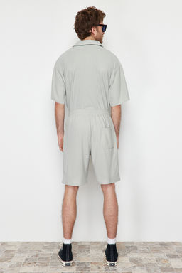 Tas Oversize/Genis Kesim Dokulu K?r?smaz Ottoman Sort TMNSS24SR00037